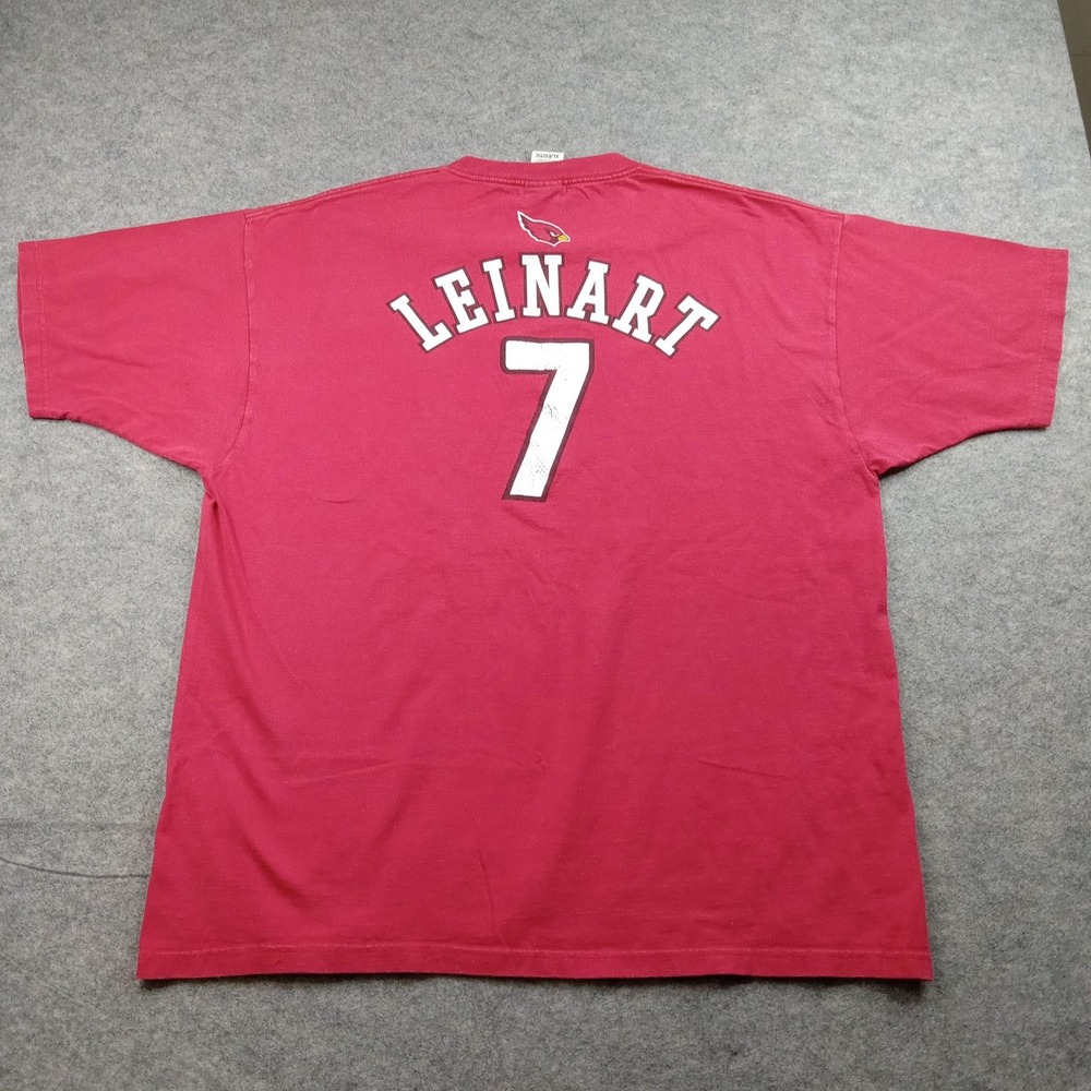 Arizona Cardinals Shirt Mens XL Red NFL Football Matt Leinart 7 Reebok Tee